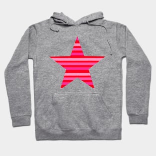 Pink and Red Stripes Hoodie